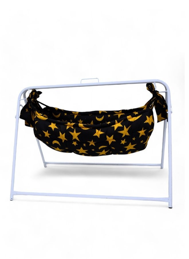 molody Baby Swing Sleeping Folding Cradle Handlebar Jizani Style For Infant 0-3 Month - 100X80 CM  - Image 2