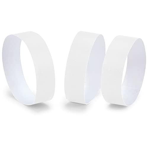 DGBDPACK 100 Pcs Wristbands, 1-100 Consecutive Numbers Waterproof Tearproof Wrist Straps Admission Bracelets Tickets (White) - Image 1