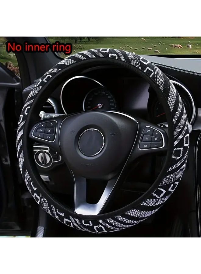 XO Style Bohemian Print Non Slip Polyester Car Steering Wheel Cover Breathable Car Accessory - Image 3