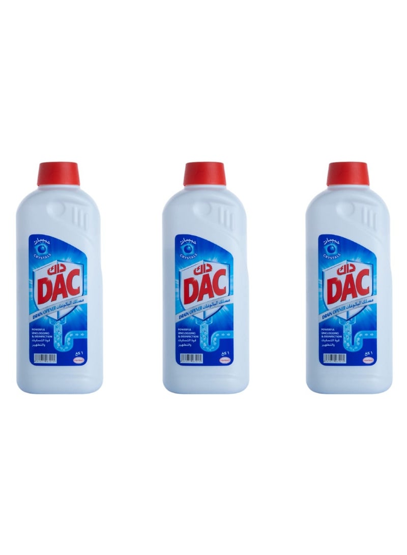 Dac Drain culverter, a powerful cleansing and cleaning agent, 3 packages * 1 kg