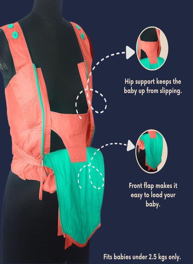 BEMPU KangaSling Kangaroo Care Carrier for Preterm Babies Under 2.5 kg, For Skin-to-Skin Care at Hospital & Home, Soft Breathable Pure Cotton - Image 5