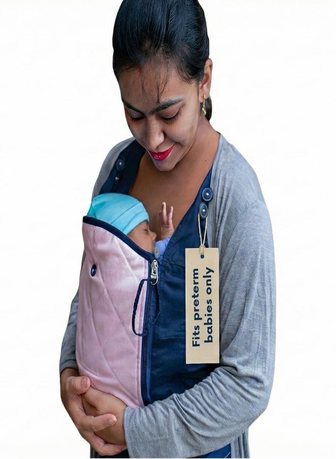 BEMPU KangaSling Kangaroo Care Carrier for Preterm Babies Under 2.5 kg, For Skin-to-Skin Care at Hospital & Home, Soft Breathable Pure Cotton - Image 1