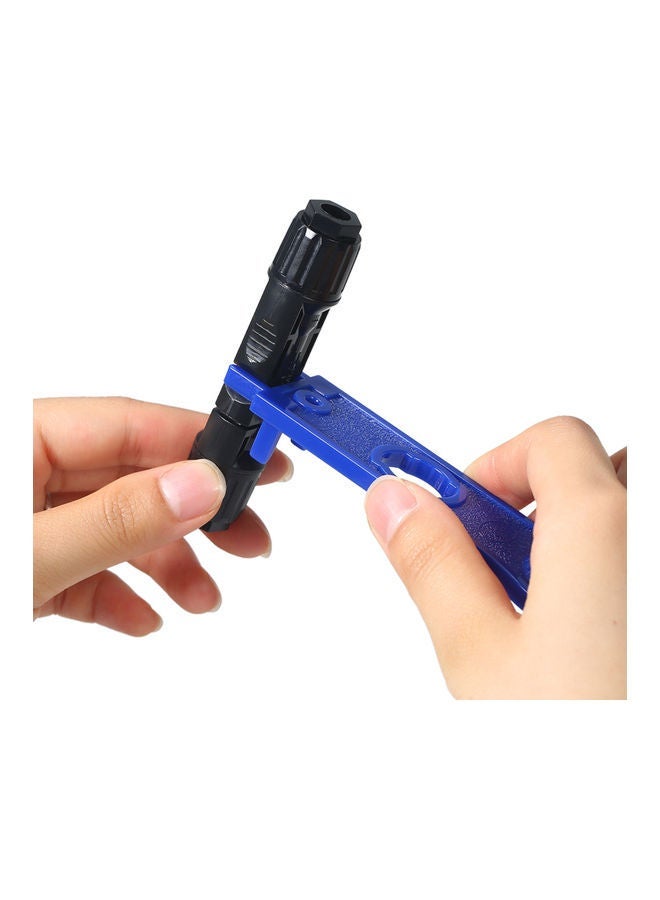 NIBEMINENT 20-Pair Male/Female Solar Panel Cable Connectors with Spanner Assembly Tool For PV System Black/Blue/Silver - Image 2