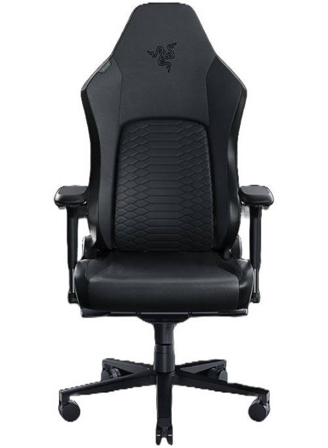 RAZER Iskur V2 Gaming Chair – Adaptive 6-D Adjustable Lumbar Support, 4D Armrests, High-Density Foam Cushions, Memory Foam Headrest, EPU-Grade Synthetic Leather, Steel Frame & 5-Star Aluminum Base, 152° Recline, Supports up to 136 kg, Black | RZ38-04900200-R3G1 - Image 1