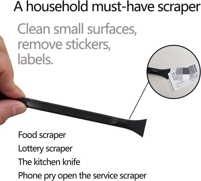 Tpyx Plastic Scraper Multi-Purpose Scraper Non-Scratch Cleaning Tool Easy to Clean Small and Narrow Spaces and Gaps, Perfect to Remove Stickers, Labels, Oil Stains, Food, Dirt, Etc 3-Pcs - Image 4