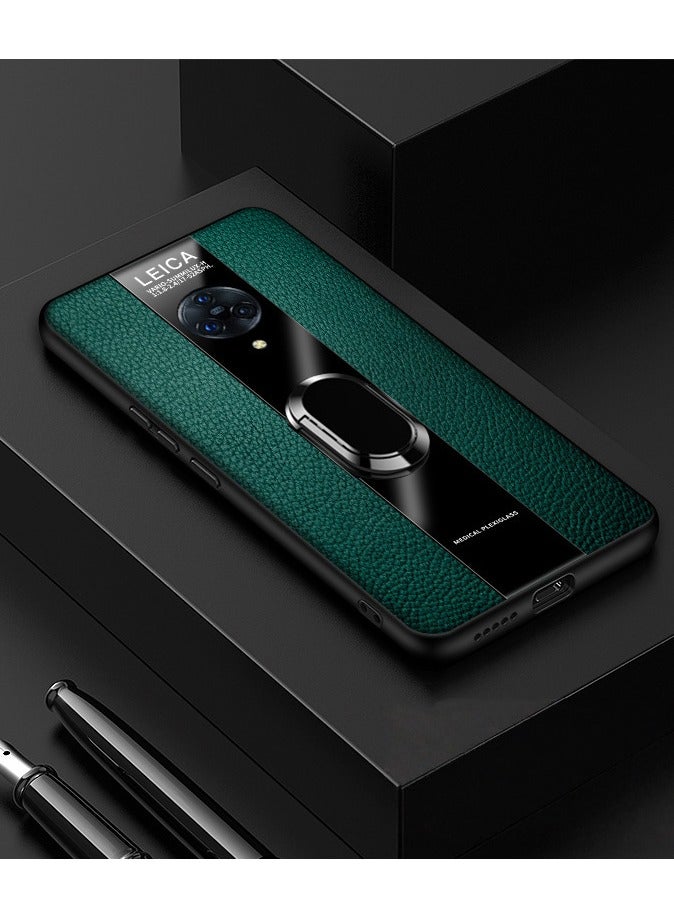Case for VIVO Nex3, Slim PU Leather Case Shockproof Anti-Scratch Camera Protection Cover Lychee Pattern Back Magnetic Ring Bracket