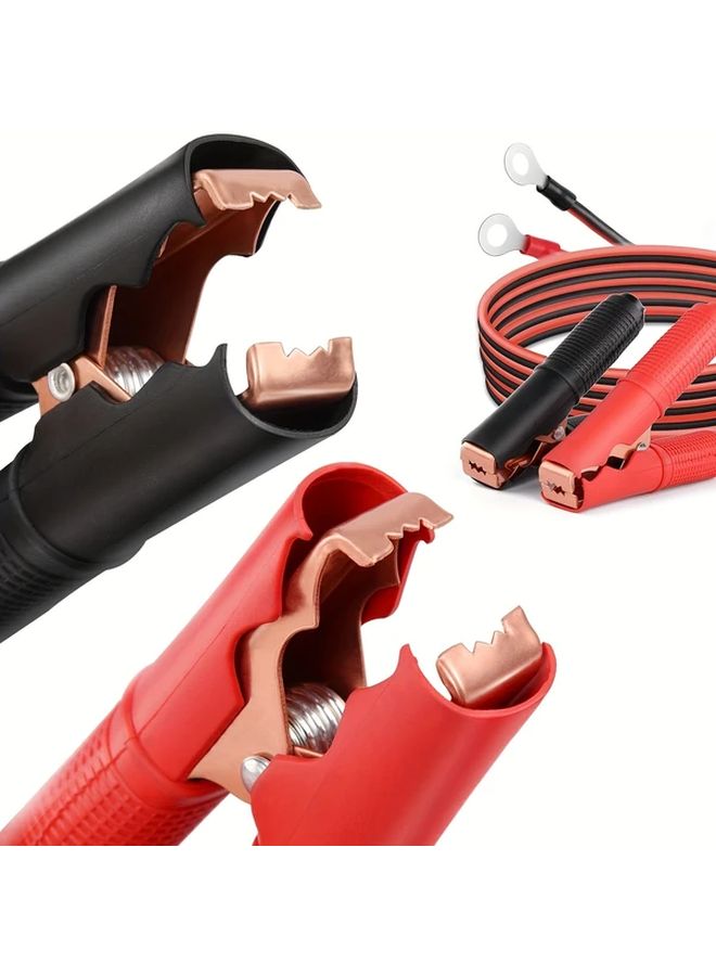 2 Pack 78.74 Inch 30A 50A Car Jump Starter Cables Quick Connect Copper Clips - Image 1
