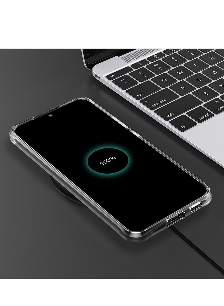 بورتوني جراب Galaxy S22 Ultra ، جراب مغناطيسي شفاف مزود بمغناطيس مدمج متوافق مع MagSafe ، غطاء من البولي يوريثان النحيف وشفاف كريستالي لهاتف Samsung Galaxy S22 Ultra 6.8 "- شفاف - Image 5