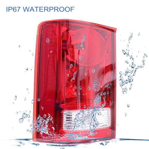 MOCW مجموعة مصابيح الذيل الجانبية اليسرى للسائق متوافقة مع هوندا بايلوت 2009-2015 مع لمبة مصباح الذيل وحزمة الأسلاك مضمنة، استبدال رقم القطعة OE 33550-SZA-A01 HO2800174 33550SZAA01 - Image 5