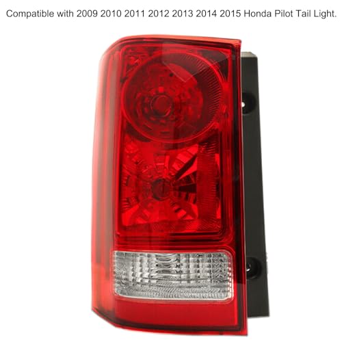 MOCW مجموعة مصابيح الذيل الجانبية اليسرى للسائق متوافقة مع هوندا بايلوت 2009-2015 مع لمبة مصباح الذيل وحزمة الأسلاك مضمنة، استبدال رقم القطعة OE 33550-SZA-A01 HO2800174 33550SZAA01 - Image 2