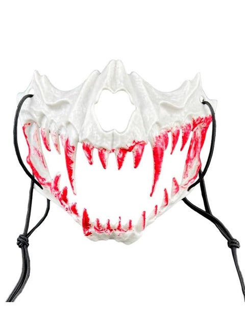 Scary Mask Half Face Skull Mask Cosplay Animal Skull Mask for Adults Novelty Party Props for Festivals Masquerade Cosplay Accessories Halloween