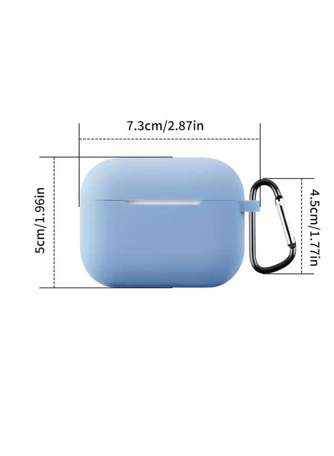 Black AirPods Pro 3 Case Soft Silicone Cover Anti Loss Hook Ultra Thin Magnetic Charging - Image 3