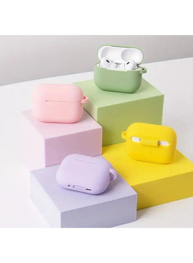 Black AirPods Pro 3 Case Soft Silicone Cover Anti Loss Hook Ultra Thin Magnetic Charging - Image 2