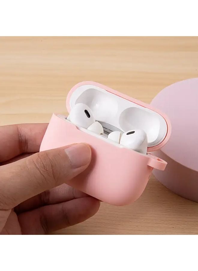 Black AirPods Pro 3 Case Soft Silicone Cover Anti Loss Hook Ultra Thin Magnetic Charging - Image 4