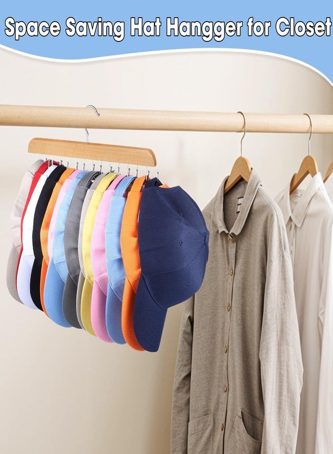 Dntorx Hat Hangers for Closet, 2 Pack Hat Organizer for Baseball Caps Hat Racks Ball Caps Belt Tie Holder Hanger Organizer for Closet Storage - Image 4