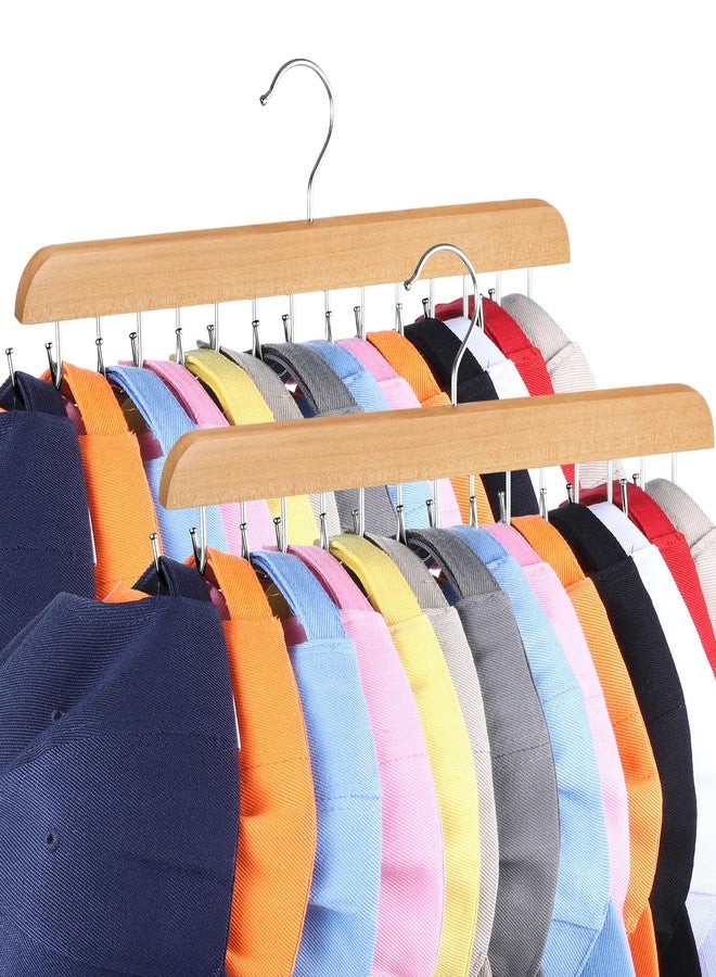 Dntorx Hat Hangers for Closet, 2 Pack Hat Organizer for Baseball Caps Hat Racks Ball Caps Belt Tie Holder Hanger Organizer for Closet Storage - Image 1