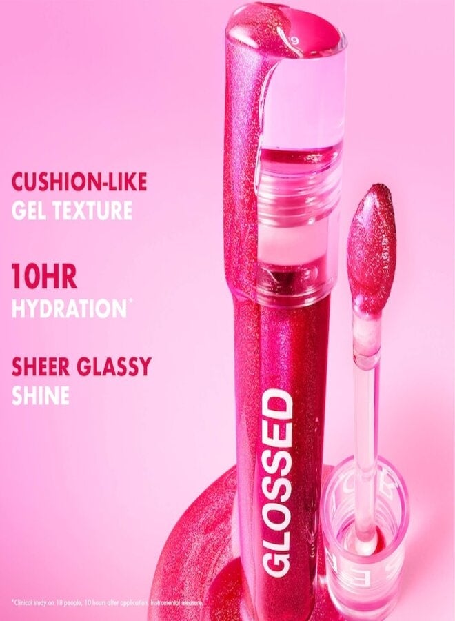 SEPHORA COLLECTION Sephora Glossed Moisturizing Lip Gloss – Glassy Shine,09 Heartbreaker - Vibrant Pink Shimmer, Hydrating & Smoothing Lip Gloss, Glittery Finish, 5 mL (0.16 oz) - Image 5