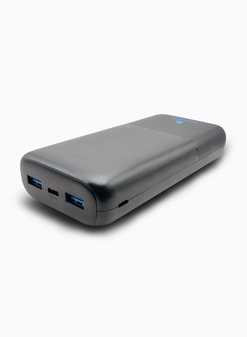GRABIT 20000mAh Power Bank – 20W PD & 18W QC Fast Charging, Dual USB, Type-C, High-Capacity & Portable  - Image 3