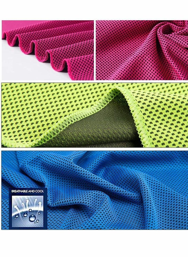 Beauenty Cooling Towel Set of Three Microfiber Towels for Quick Cooling Relief 35x12 Inches - Image 5