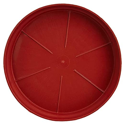 Plants Point Plastic Saucer Base Plate Planter Tray, Brown, 8 Inch, Set of 15 - Image 4