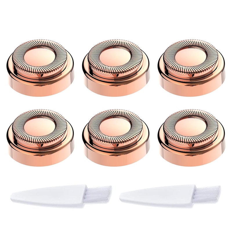 LinMei 6PCS Replacement Heads Compatible for GEN 1 Finishing Touch Flawless Women's Painless Hair Remover with Cleaning Brushes - Image 1