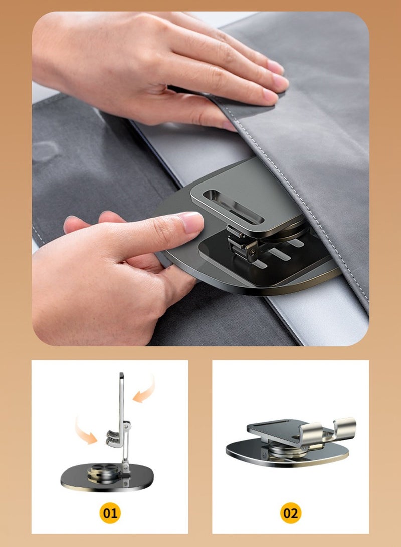 Bamboo Phone Stand, Foldable Phone Holder For Desk iPhone/iPad Stand For Office - Image 5