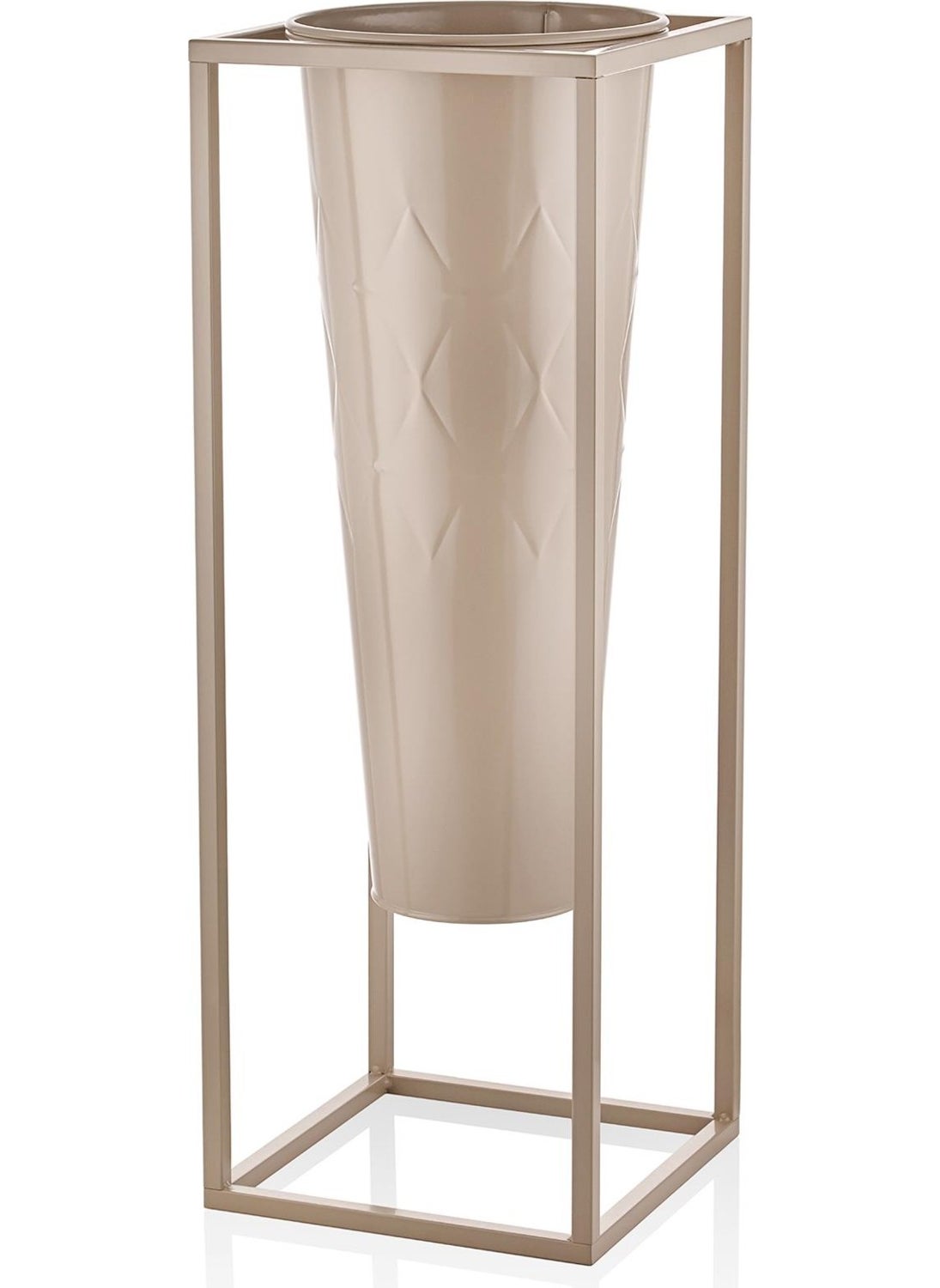 THE MIA Prism Vase & Flower Pot Caramel 80X30X30 cm  - Image 1