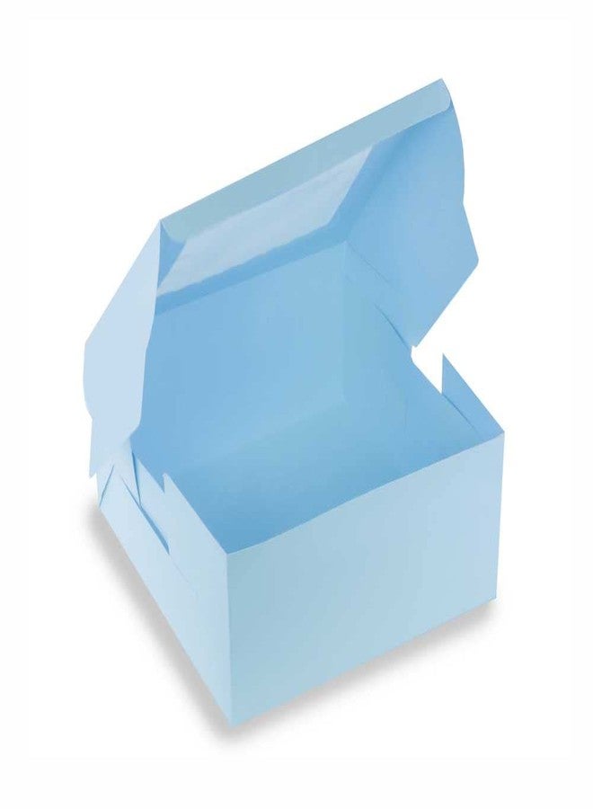 Chic a Choc 1 Kg Cake Box. 8 inch Pastel Blue. 350 GSM 8x8x5 In. (Pack of 8). Printed Cake Boxes with Window. - Image 3