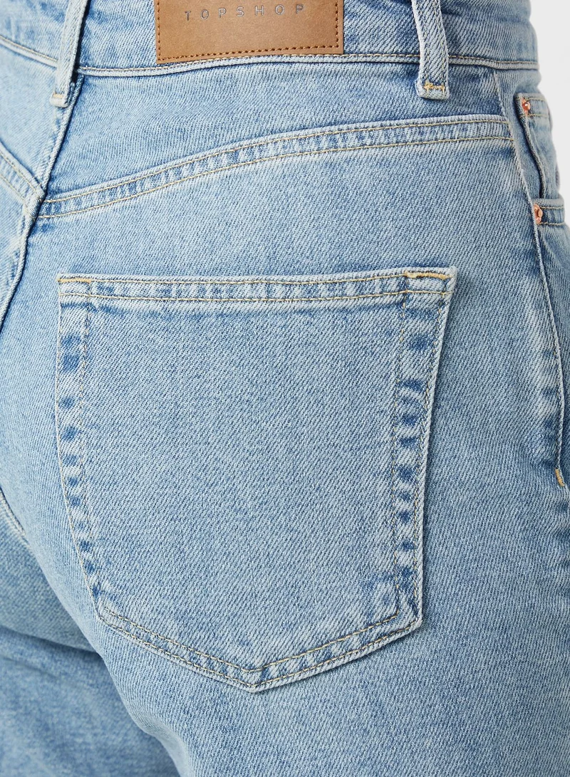 TOPSHOP High Waist Mom Jeans