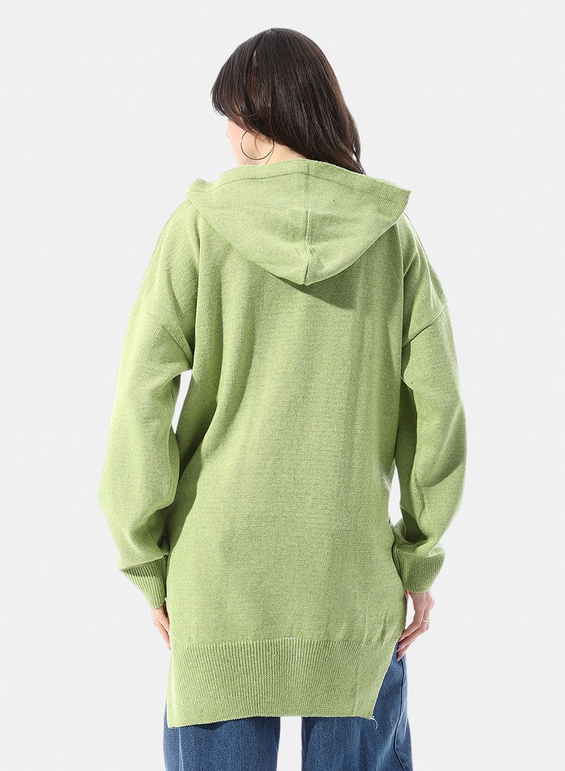 Andora Loose Fit Pullover With Chest Pattern - Image 3