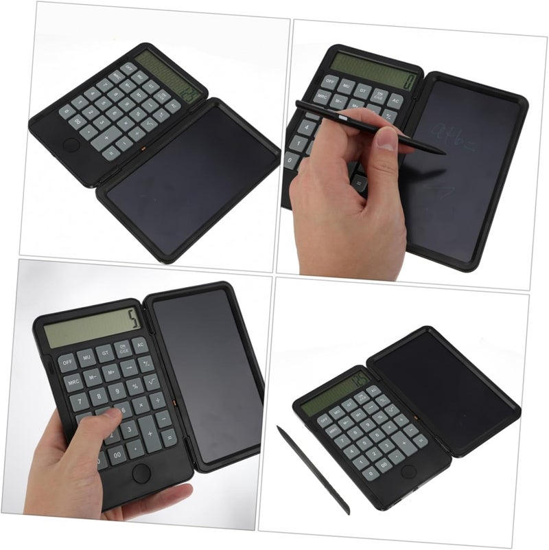 Lurrose Handwriting Board Calculator 120mah Portable Rechargeable Calculation Tool with LCD Writing Pad for Office and School Use - Image 3
