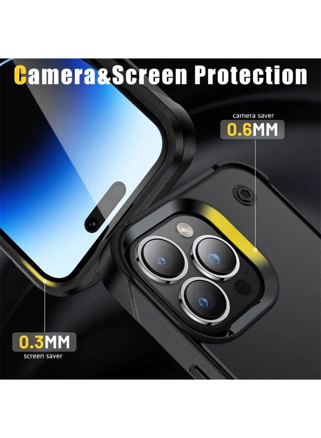 LENOK iPhone 12 pro max Case, Military-Grade Heavy-Duty Armor Case, Rugged, Shockproof, with Kickstand, fingerprint resist, for iPhone 12 pro max (12 PRO MAX) - Image 3