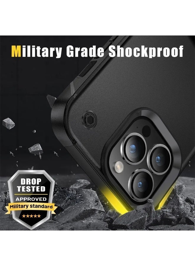LENOK iPhone 12 pro max Case, Military-Grade Heavy-Duty Armor Case, Rugged, Shockproof, with Kickstand, fingerprint resist, for iPhone 12 pro max (12 PRO MAX) - Image 5