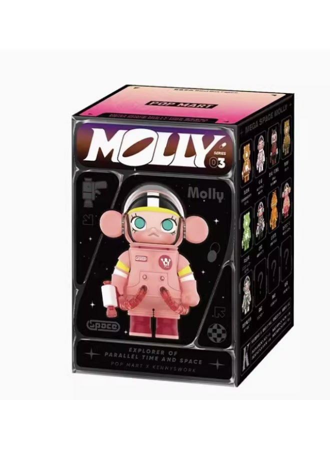 MEGA Space Molly 100% Series 3, Molly Blind Box Figures, Random Design Action Figures Collectible Toys Home Decorations, Holiday Birthday Gifts for Boys and Girls, Single Box - Image 2