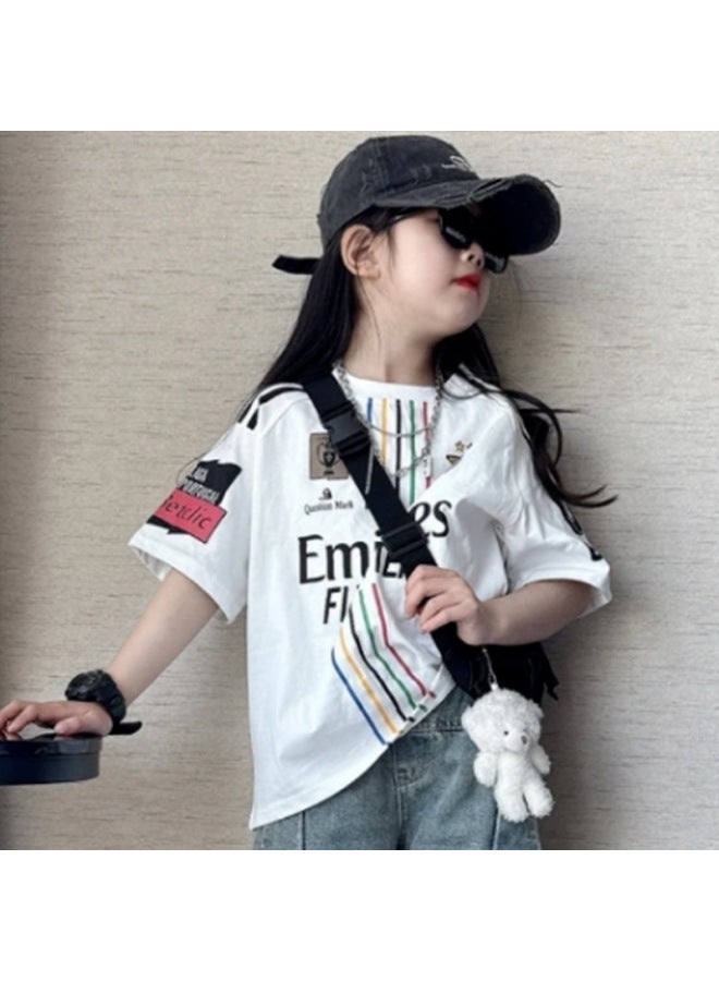 Boys' Summer Outfit New Stylish Children's Fashion Korean-style Short-sleeve Two-piece Set For Boys
