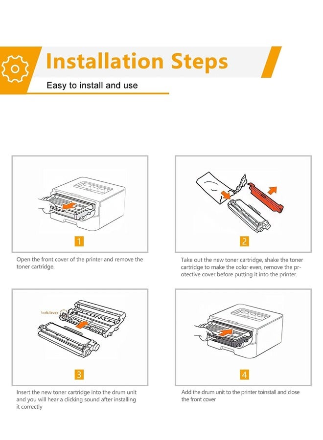 Office Maker Office maker Compatible Toner for TN-273X Use for Brother MFC-L3770CDW MFC-L3750CDW MFC-L3710CW HL-L3290CDW HL-L3270CDW HL-L3210CW HL-L3230CDW DCP-L3510CDW HL-L3230CDN High Yield:Up to 3,000 pages per black toner cartridge 2,300 per color - Image 4