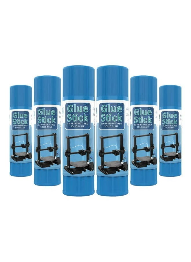CMGTYYD - 3D Printer Glue Sticks PVP Solid Glue Sticks, Perfect First Layer Adhesion, Washable,Reduce Warping, for 3D Printer Hot Bed Removing Printing Models, PLA, ABS, PETG (6 Pieces) - Image 1
