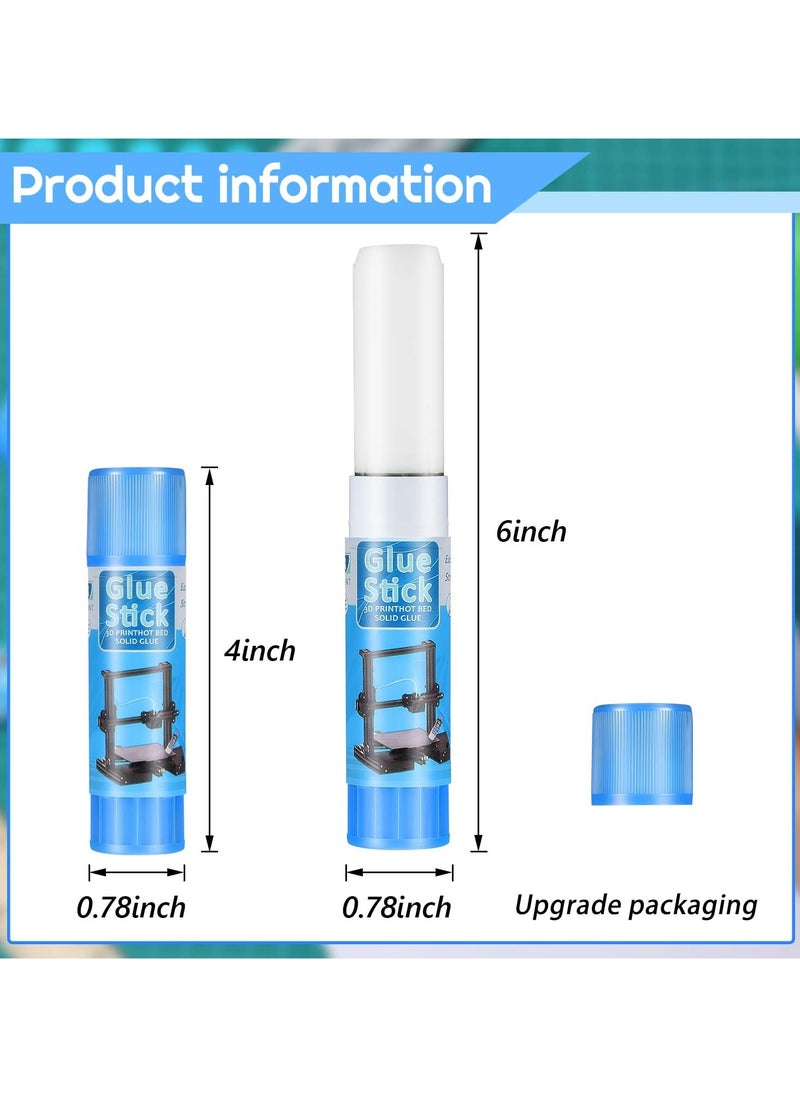 CMGTYYD - 3D Printer Glue Sticks PVP Solid Glue Sticks, Perfect First Layer Adhesion, Washable,Reduce Warping, for 3D Printer Hot Bed Removing Printing Models, PLA, ABS, PETG (6 Pieces) - Image 1
