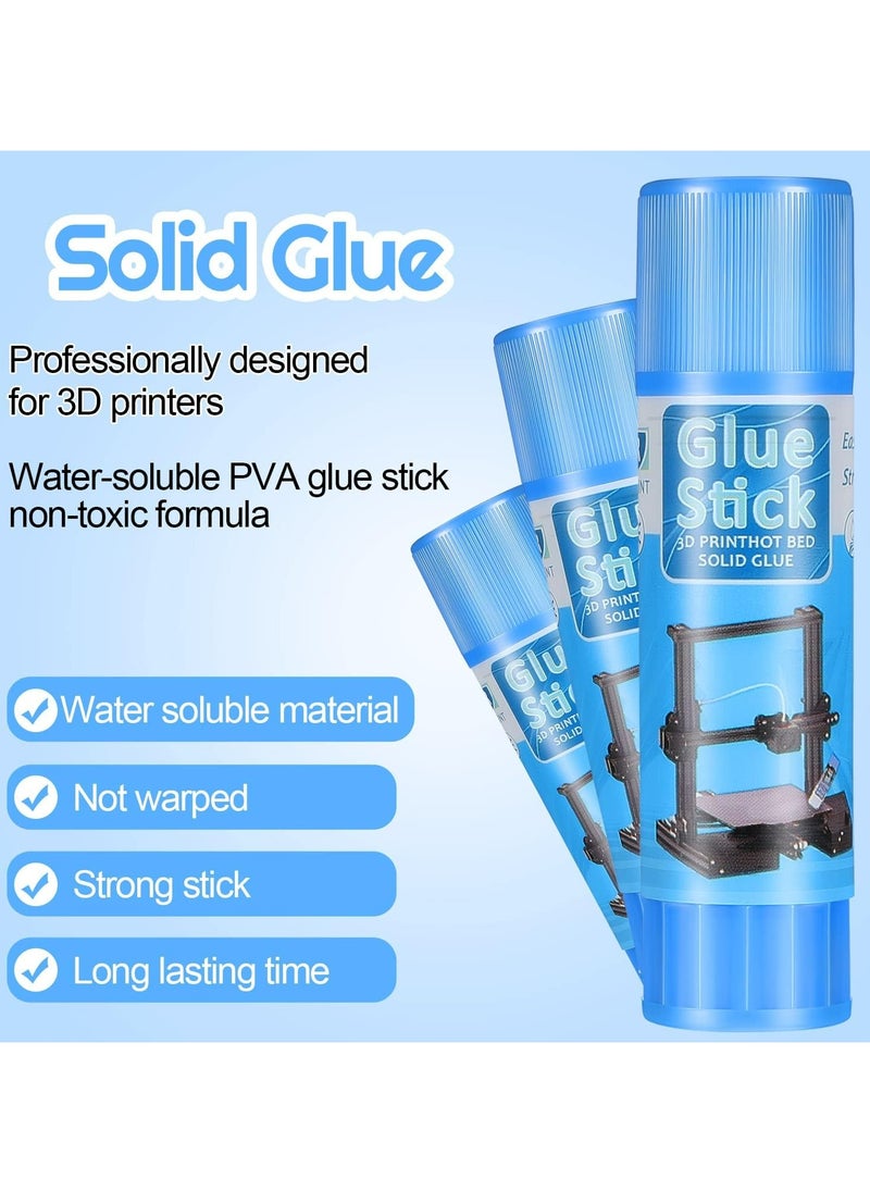 CMGTYYD - 3D Printer Glue Sticks PVP Solid Glue Sticks, Perfect First Layer Adhesion, Washable,Reduce Warping, for 3D Printer Hot Bed Removing Printing Models, PLA, ABS, PETG (6 Pieces) - Image 1