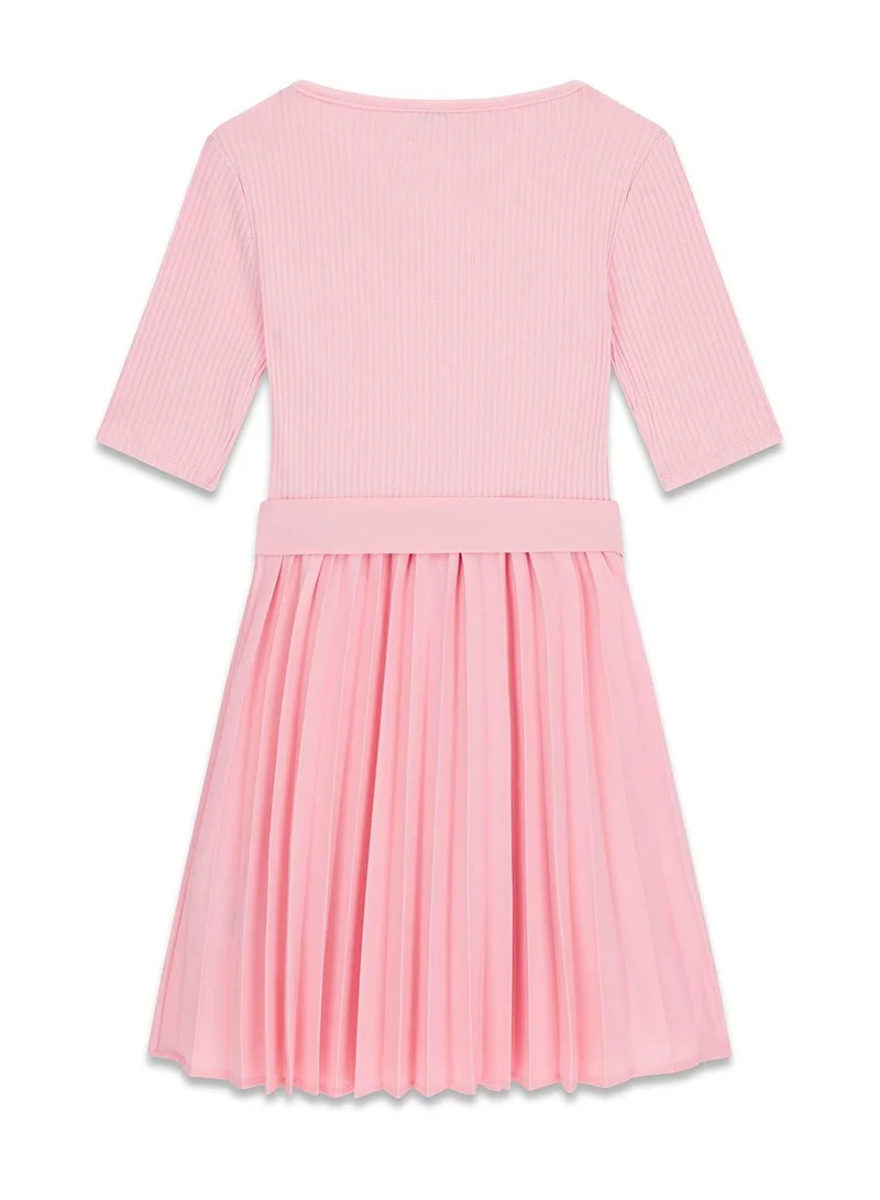 Guess light pink Kids Midi Dress With Belt for Women | Best Price UAE