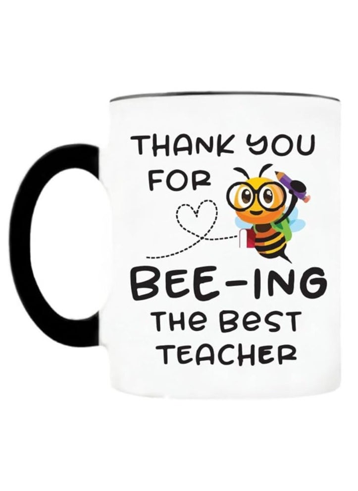 PRINTSHOP4ME Teacher's Day Magic Mug for Best Teacher Ever - Birthday Gifts from Students Children - Gifts for Teacher- Ceramic Mug - Black Handle, 11oz  - Image 1