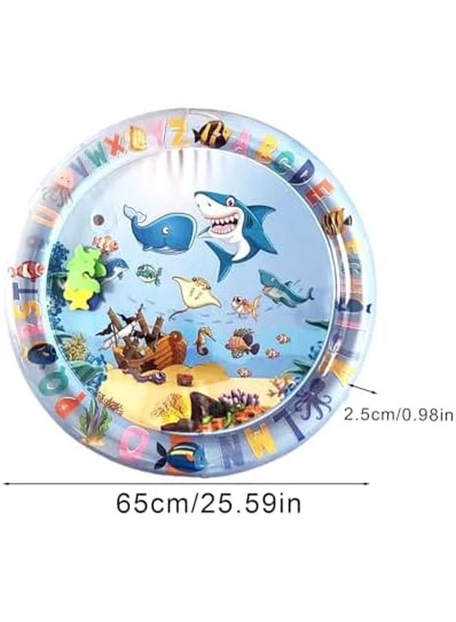 Small Cat Water Mat Cooling Pet Bed with Floating Fish Sensory Pad Durable Leakproof - Image 3