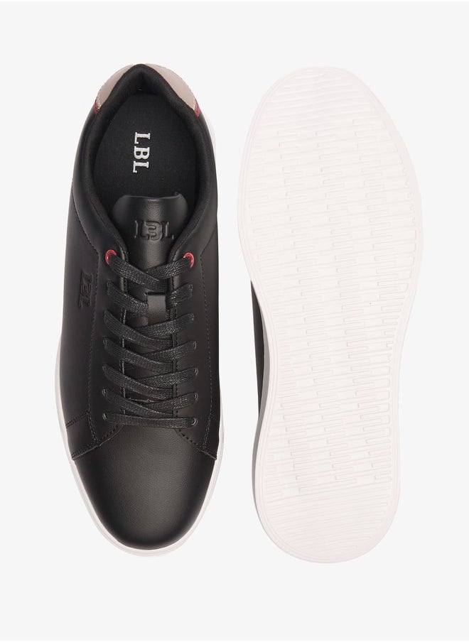 LBL by Shoexpress - Men Solid Sneakers with Lace-Up Closure - Image 1