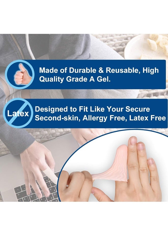 10PCS Gel Finger Cots, Finger Protector Support - Image 3