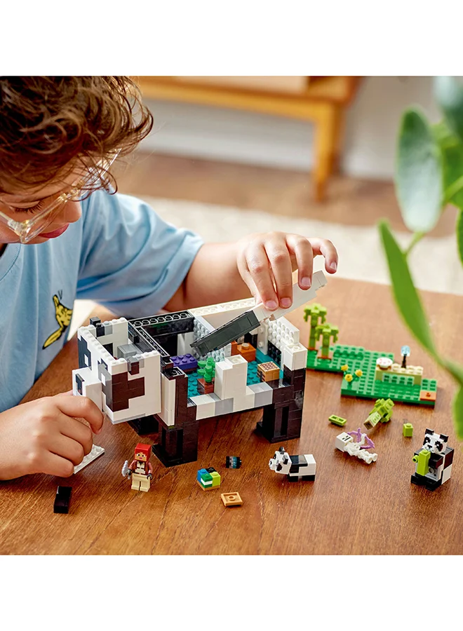LEGO Minecraft The Panda Haven 21245 Building Toy Set; Fun, Brick-Built House That Looks And Moves Like A Panda, Plus Characters And Accessories From The Popular Video Game; Gift For Kids Aged 8+ (553 Pieces)