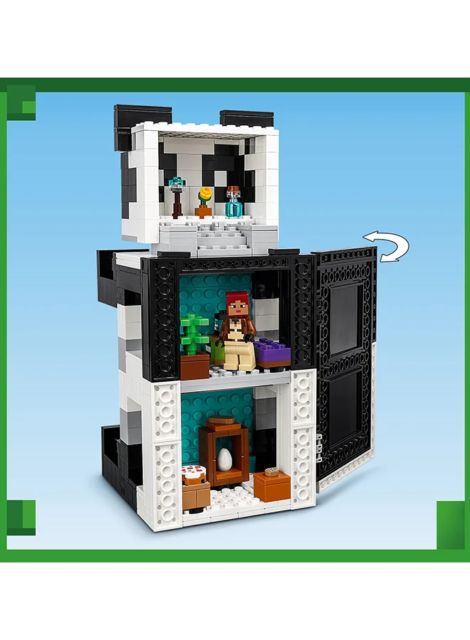 LEGO Minecraft The Panda Haven 21245 Building Toy Set; Fun, Brick-Built House That Looks And Moves Like A Panda, Plus Characters And Accessories From The Popular Video Game; Gift For Kids Aged 8+ (553 Pieces)