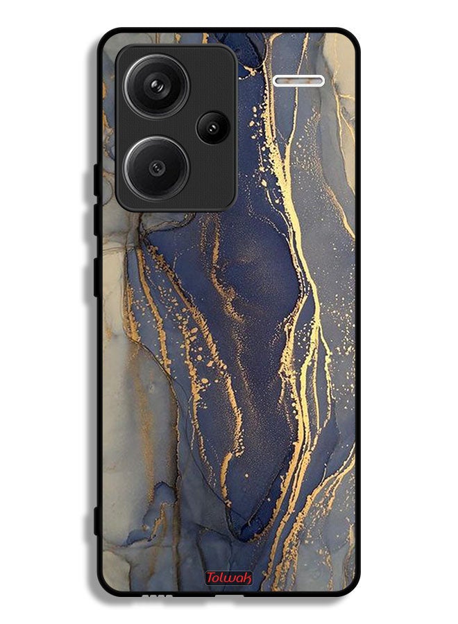 Tolwak Xiaomi Redmi Note 13 Pro Plus Protective Case Cover Gliter Marble Pattern - Image 1