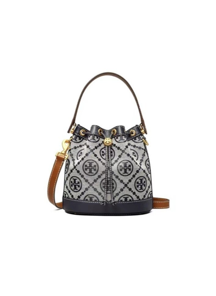 Burch - Drawstring Bucket Bag Crossbody Shoulder Bag 21*21*12cm - Image 1