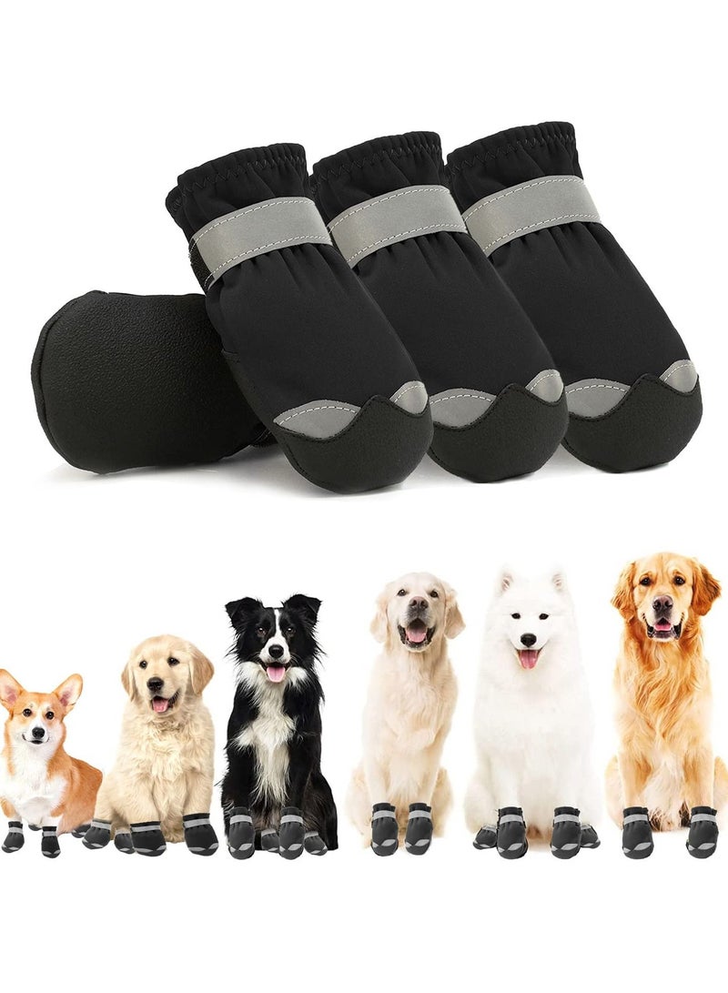 KASTWAVE Waterproof Dog Shoes for Large Medium Dogs Dog Booties Paw Protection with Adjustable Straps Rugged Anti-Slip Sole - Dog Boot Walking Running Hiking Outdoors Pet Boots Paw Protectors - Image 1
