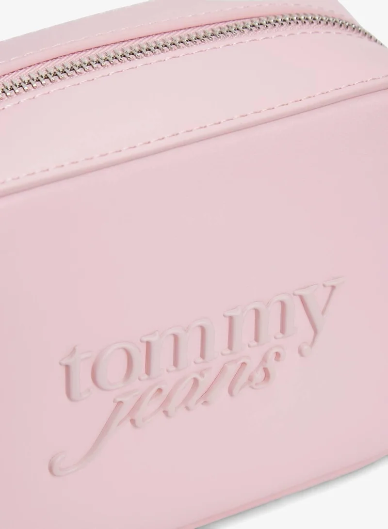 TOMMY JEANS Pearl Dust Rose Essential Logo Crossbody Camera Bag for Women | Best Price UAE